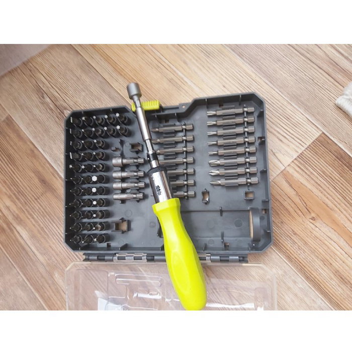 Ryobi RAK59SD Estuche de 59 Puntas para Atornillar con Destornillador